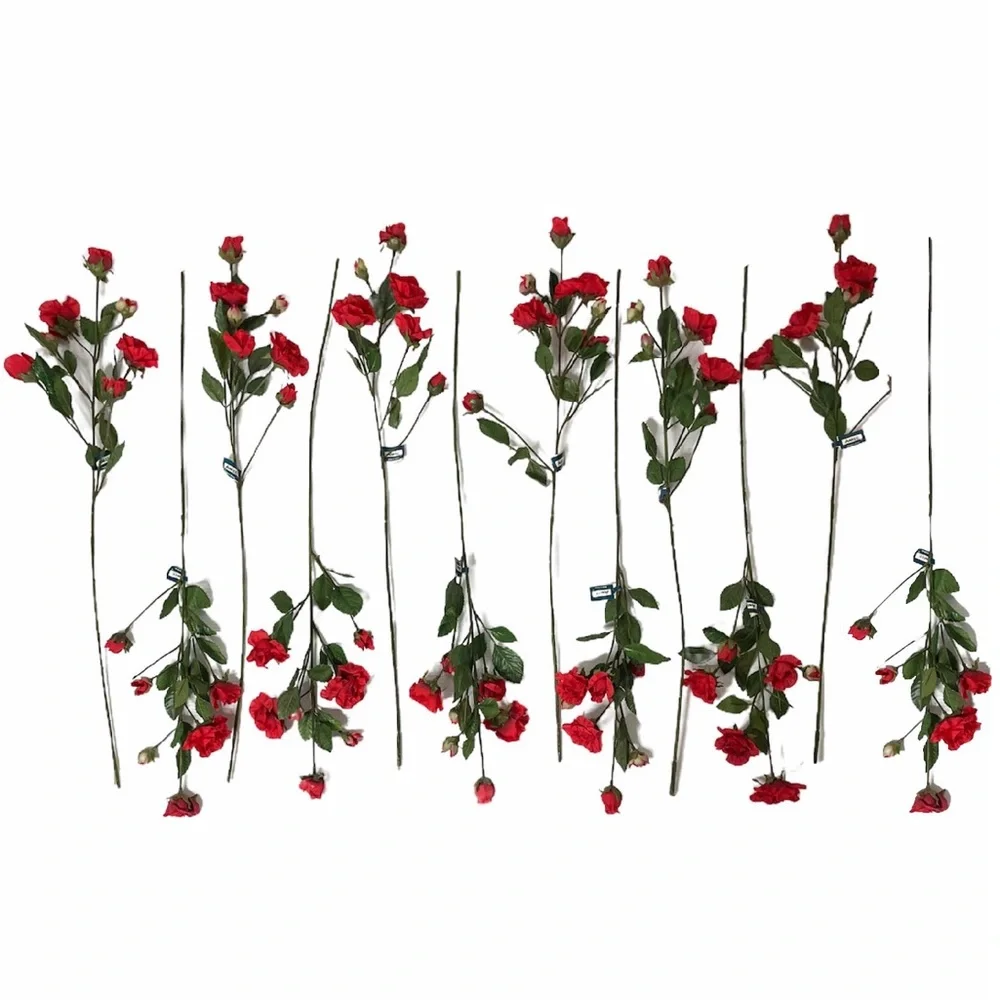 Lovers Roses Dozen Long Stem Princess Silk Flowers Moody Romantic Luxury Decor